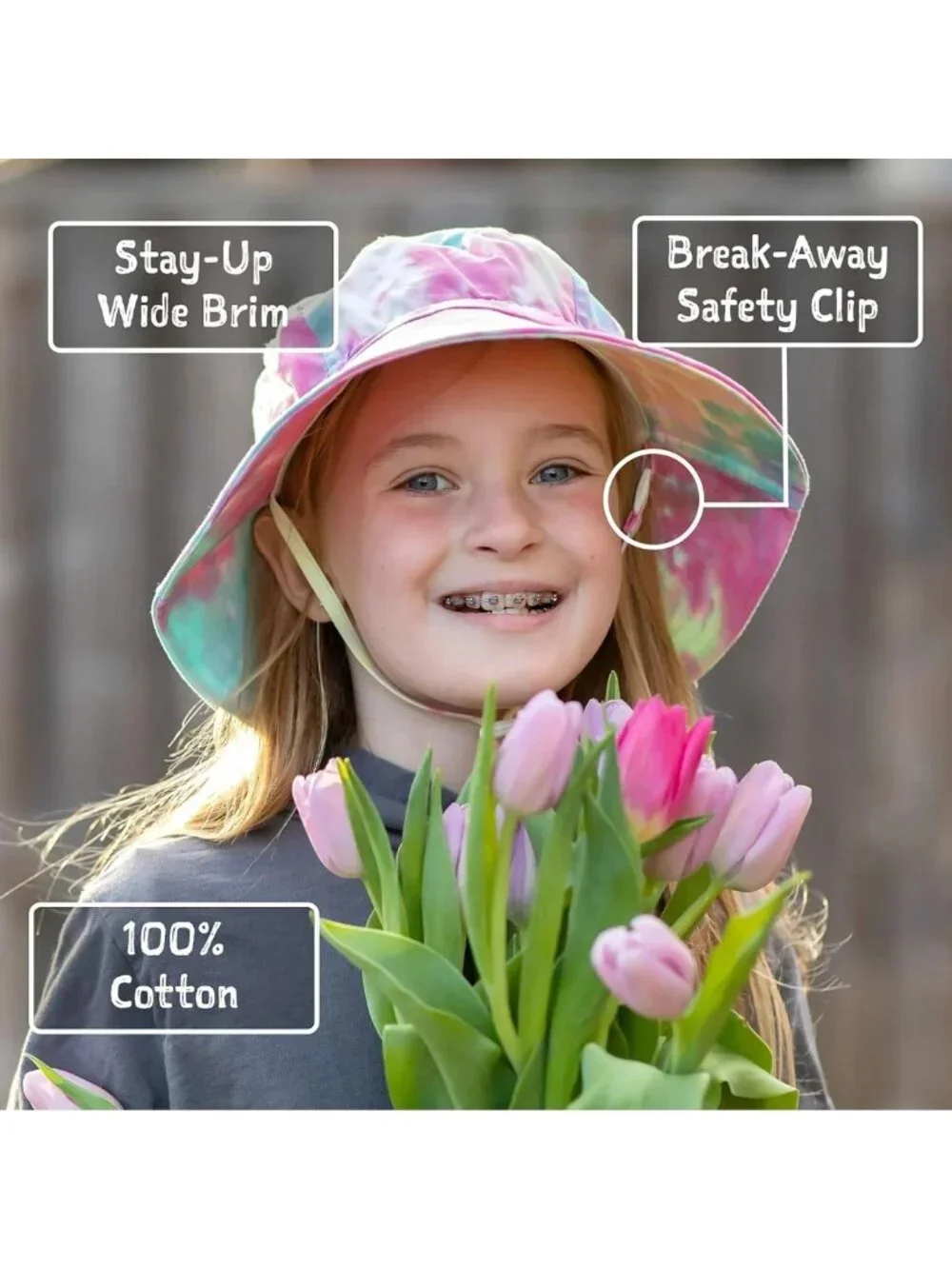 Grow-with-Me Cotton Bucket Sun Hats for Baby & Kids - UV Protection, Adjustable
